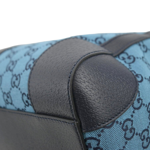 GUCCI Duffle Bag Italian Elegance Blue/Black leather view