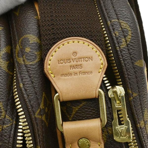 LOUIS VUITTON Reporter Monogram Canvas Shoulder Bag Brown
