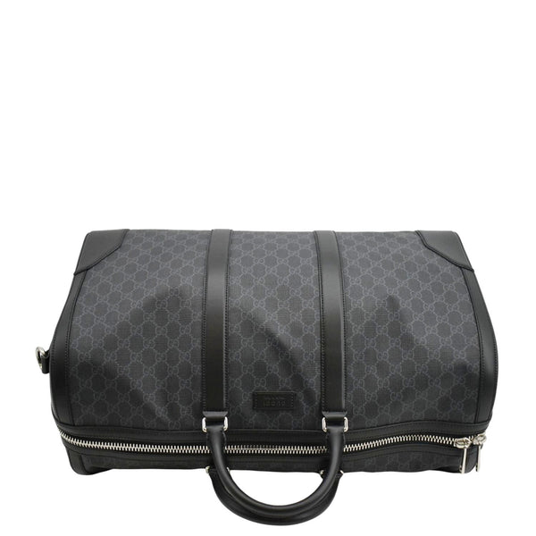 GUCCI Large Carry-On Soft GG Supreme Canvas Duffle Bag Black 478323
