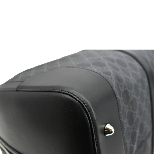 GUCCI Large Carry-On Soft GG Supreme Canvas Duffle Bag Black 478323