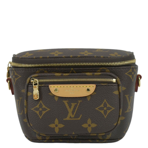 LOUIS VUITTON Mini Monogram Canvas Bumbag Brown