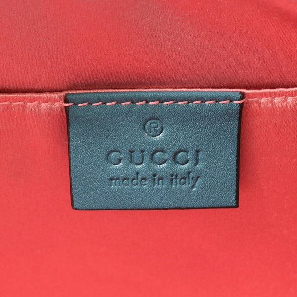 GUCCI Marmont Small Suede Crossbody Camera Bag Teal 447632