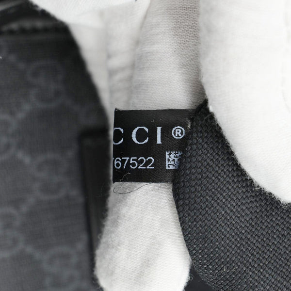 GUCCI Large Carry-On Soft GG Supreme Canvas Duffle Bag Black 478323