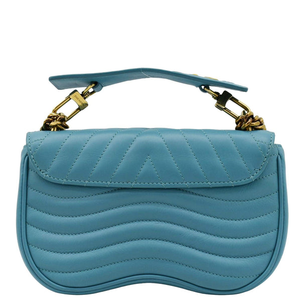 LOUIS VUITTON New Wave PM Leather Shoulder Bag Blue