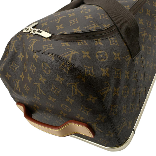 LOUIS VUITTON Horizon Soft 55 Monogram Canvas Rolling Duffle Bag Brown