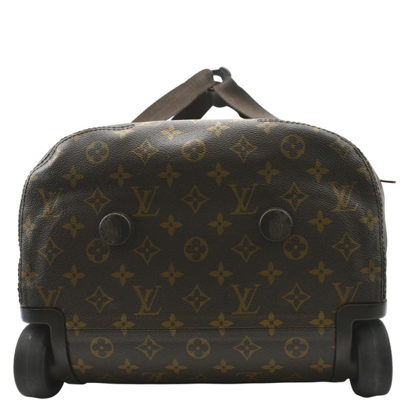 LOUIS VUITTON Horizon Soft 55 Monogram Canvas Rolling Duffle Bag Brown