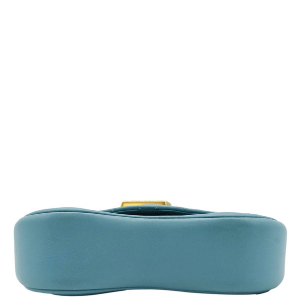 LOUIS VUITTON New Wave PM Leather Shoulder Bag Blue