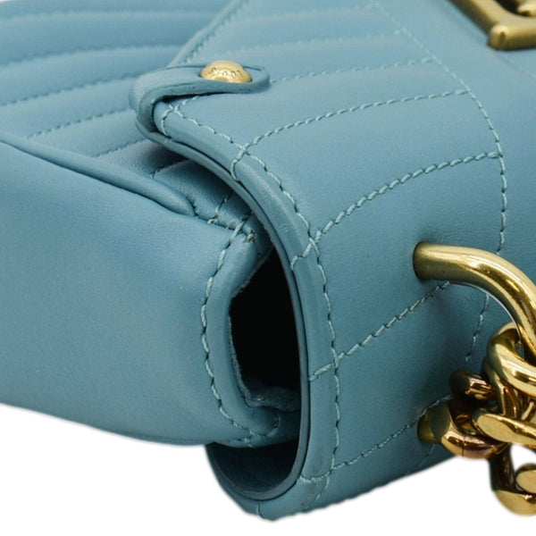 LOUIS VUITTON New Wave PM Leather Shoulder Bag Blue