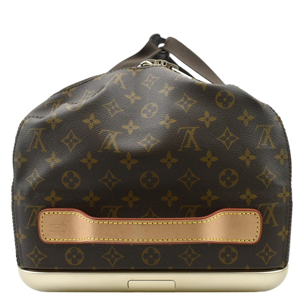 LOUIS VUITTON Horizon Soft 55 Monogram Canvas Rolling Duffle Bag Brown