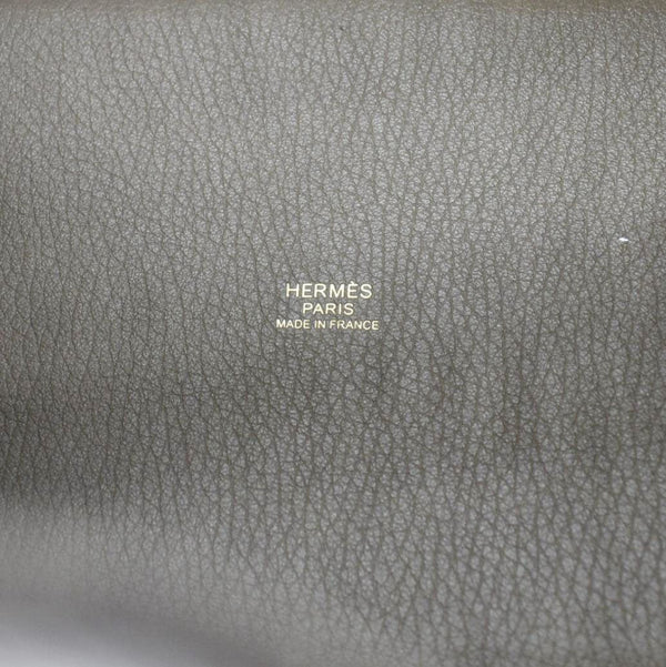 HERMES Picotin Lock 18 Taurillon Clemence Leather Hobo Bag Brown