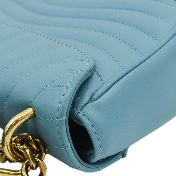 LOUIS VUITTON New Wave PM Leather Shoulder Bag Blue