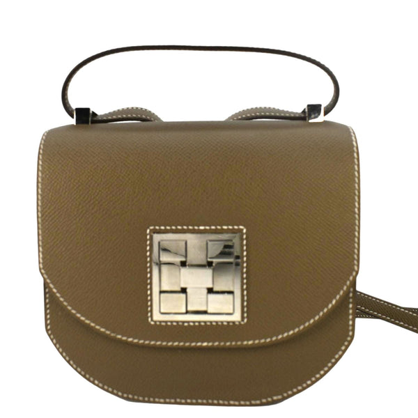 HERMES Mosaique Epsom Leather Bag Shoulder Etoupe