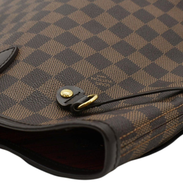 LOUIS VUITTON Neverfull MM Damier Ebene Shoulder Bag Brown