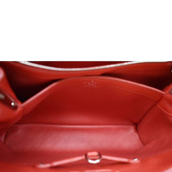LOUIS VUITTON Capucines MM Taurillon Leather Satchel Bag Red