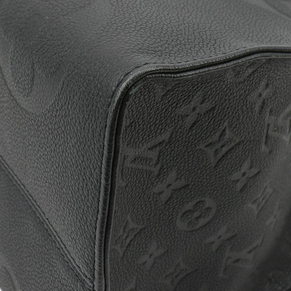 LOUIS VUITTON Onthego GM Monogram Empreinte Leather Tote Shoulder Bag Black