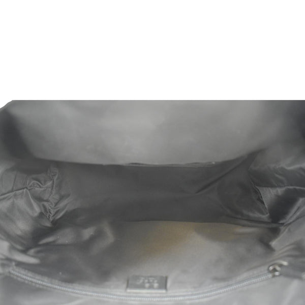 GUCCI Nylon Web Top Handle Shoulder Bag Black 630923