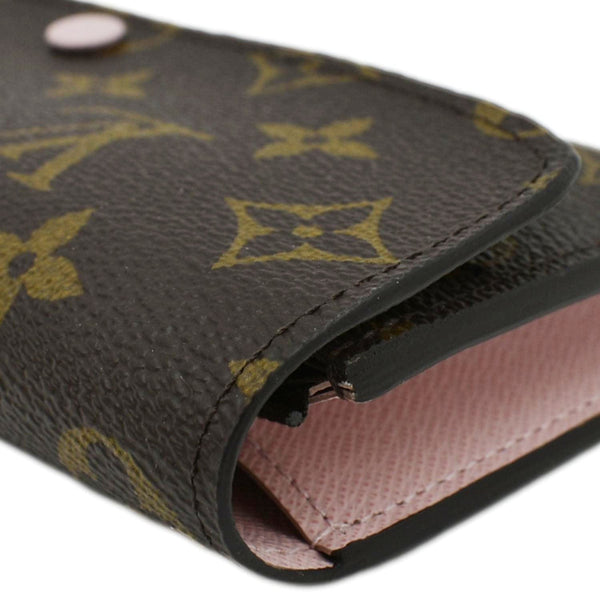 LOUIS VUITTON Emilie Monogram Canvas Wallet Rose Ballerine