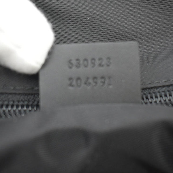 GUCCI Nylon Web Top Handle Shoulder Bag Black 630923