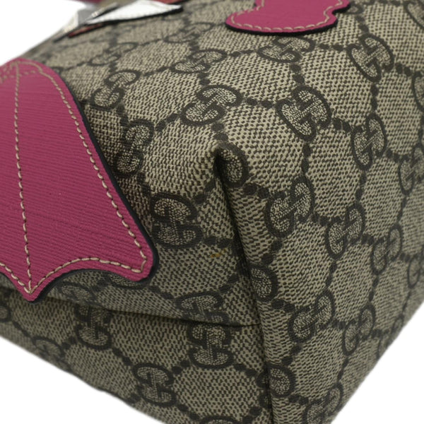 GUCCI Kids Bat Canvas Tote Bag Pink 525522