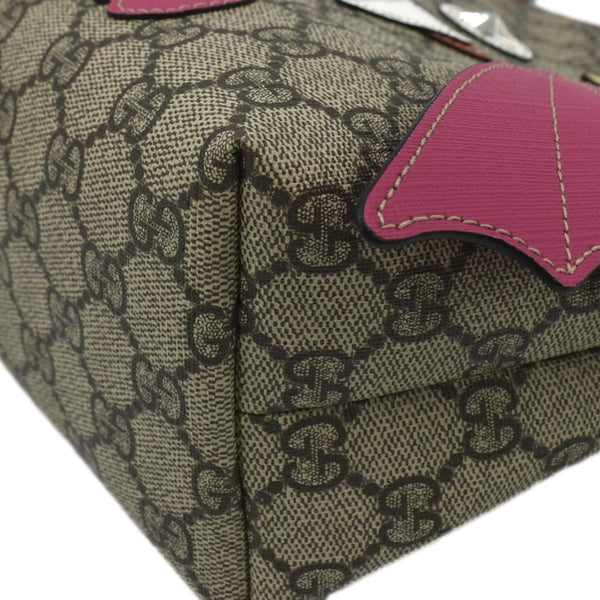 GUCCI Kids Bat Canvas Tote Bag Pink 525522