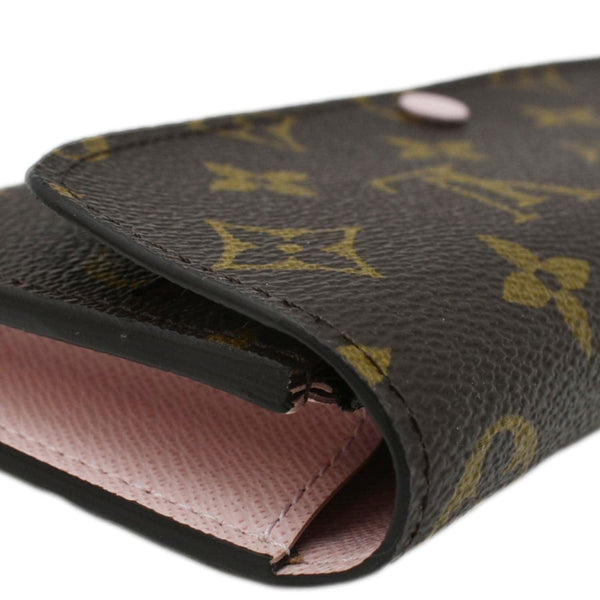 LOUIS VUITTON Emilie Monogram Canvas Wallet Rose Ballerine