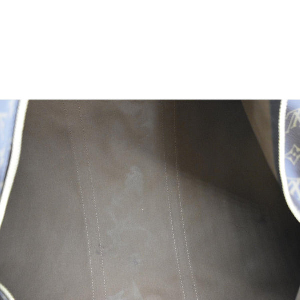 LOUIS VUITTON Keepall 55 Bandouliere Monogram Canvas Travel Bag Brown