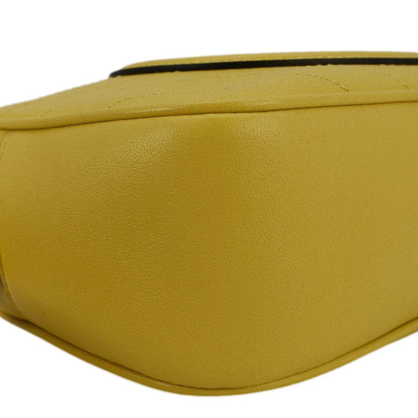 GUCCI Blondie Leather Camera Crossbody Bag Yellow 742360