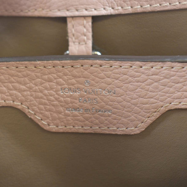 LOUIS VUITTON Capucines MM Shoulder Bag Leather Pink with logo