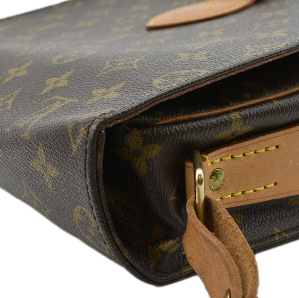 LOUIS VUITTON Cartouchiere MM Monogram Canvas Crossbody Bag Brown