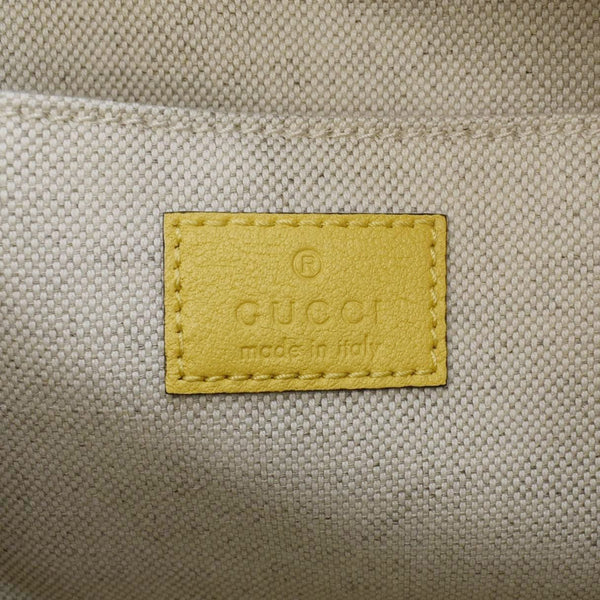 GUCCI Blondie Leather Camera Crossbody Bag Yellow 742360