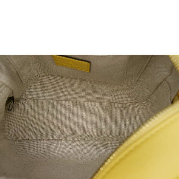 GUCCI Blondie Leather Camera Crossbody Bag Yellow 742360