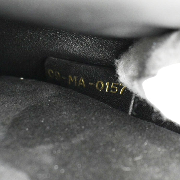 CHRISTIAN DIOR J'Adior Medium Leather Flap Chain Shoulder Bag Black