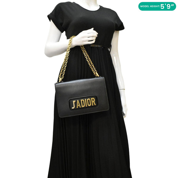 CHRISTIAN DIOR J'Adior Shoulder Bag Black dummy look