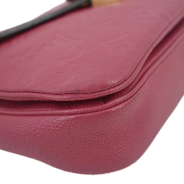LOUIS VUITTON Metis Pochette Empreinte Leather Crossbody Bag Pink