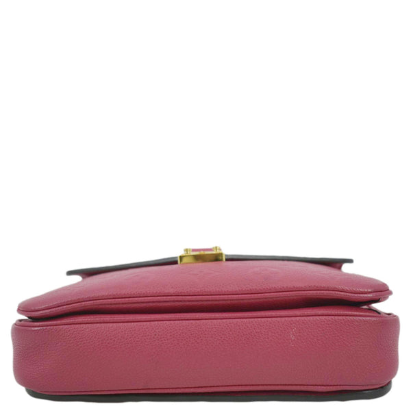 LOUIS VUITTON Metis Pochette Empreinte Leather Crossbody Bag Pink