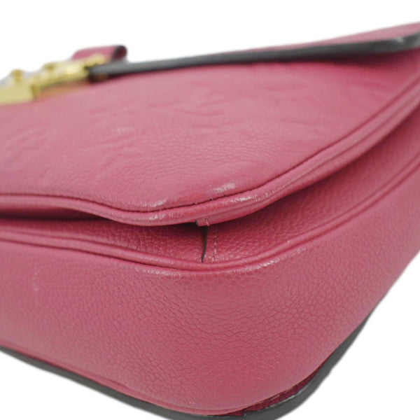 LOUIS VUITTON Metis Pochette Empreinte Leather Crossbody Bag Pink
