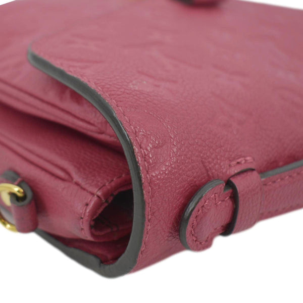 LOUIS VUITTON Metis Pochette Empreinte Leather Crossbody Bag Pink
