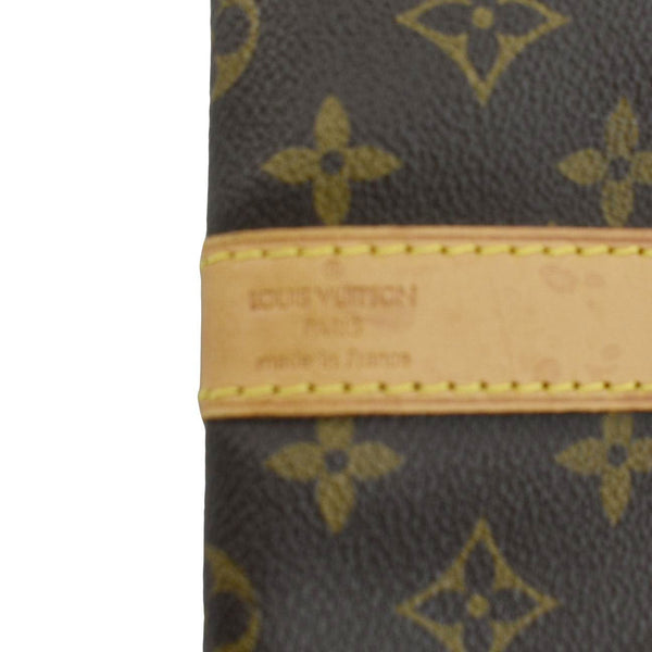 LOUIS VUITTON Keepall 60 Bandouliere Monogram Canvas Travel Bag Brown