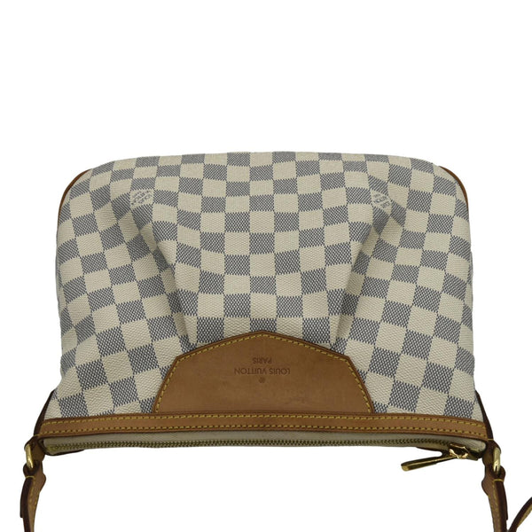 LOUIS VUITTON Siracusa PM Damier Azur Shoulder Bag White