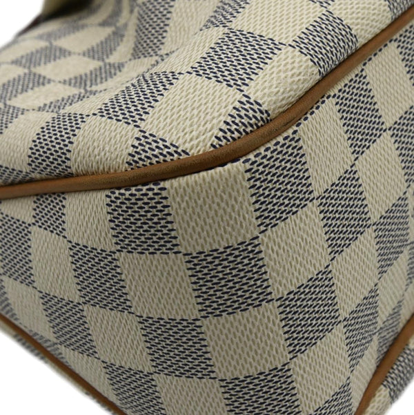 LOUIS VUITTON Siracusa PM Damier Azur Shoulder Bag White