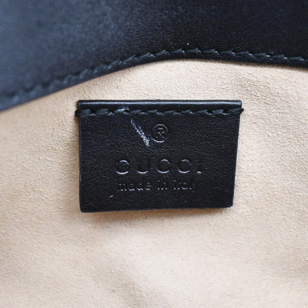 GUCCI GG Marmont Super Mini Matelasse Leather Crossbody Bag Black 476433