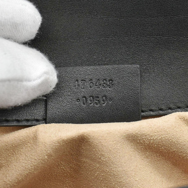 GUCCI GG Marmont Super Mini Matelasse Leather Crossbody Bag Black 476433