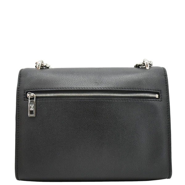 LOUIS VUITTON Mylockme BB Leather Chain Shoulder Bag Black