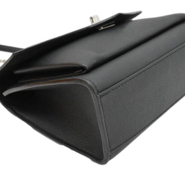 LOUIS VUITTON Mylockme BB Leather Chain Shoulder Bag Black