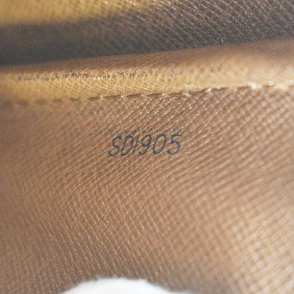 LOUIS VUITTON Cartouchiere MM Monogram Canvas Crossbody Bag Brown