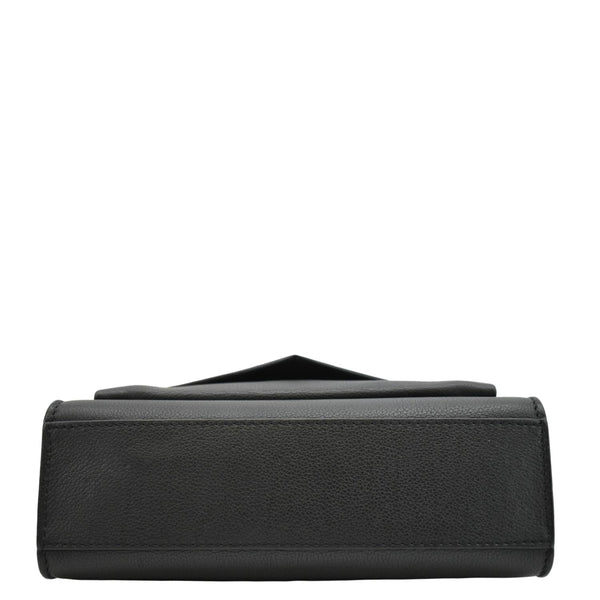 LOUIS VUITTON Mylockme BB Leather Chain Shoulder Bag Black