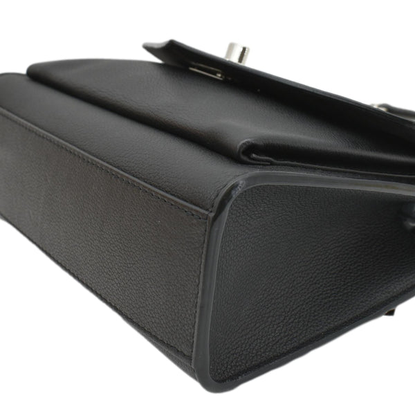 LOUIS VUITTON Mylockme BB Leather Chain Shoulder Bag Black