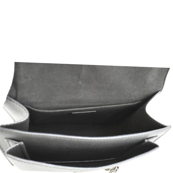 LOUIS VUITTON Mylockme BB Leather Chain Shoulder Bag Black