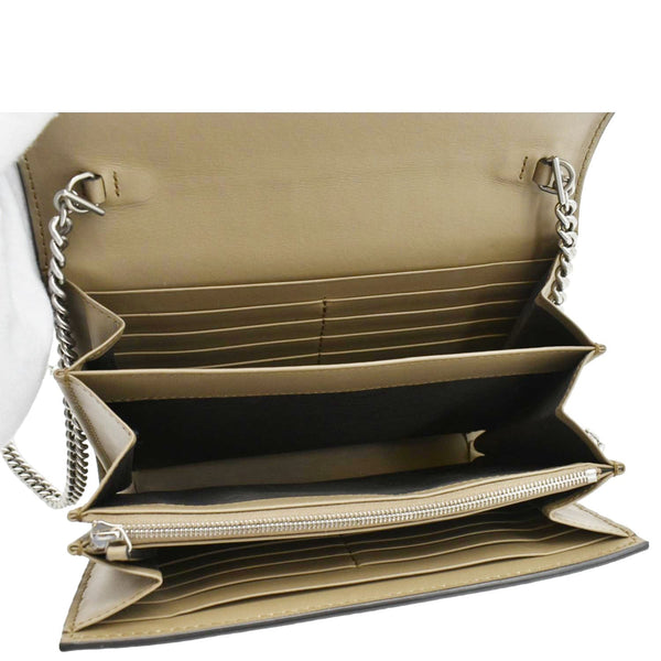 GUCCI Dionysus Small GG Supreme Canvas Crossbody Bag Beige 401231