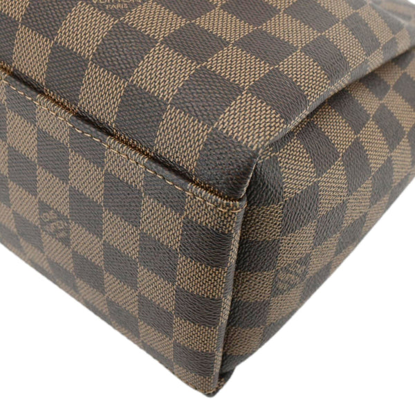 LOUIS VUITTON Odeon MM Damier Ebene Tote Bag Black